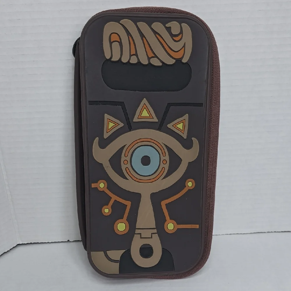 Zelda Nintendo Switch Carrying Storage Case Brown and Tan Gaming Console Case